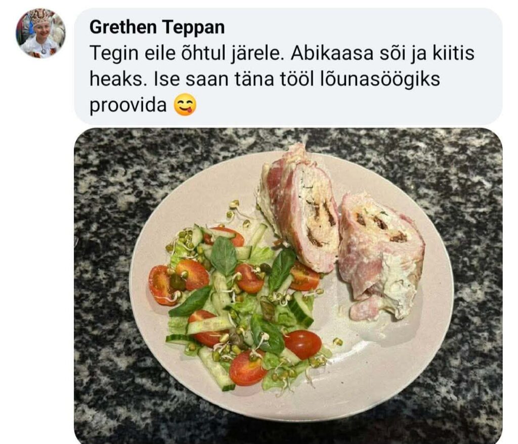 Gretheni tagasiside toidule